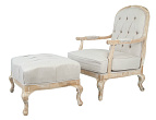 Кресло с пуфом Honesta Beige №0