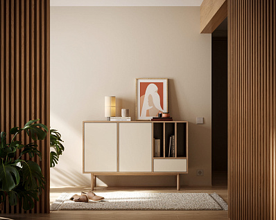 Комод с двумя дверками и ящиком "Alice" арт ALC02