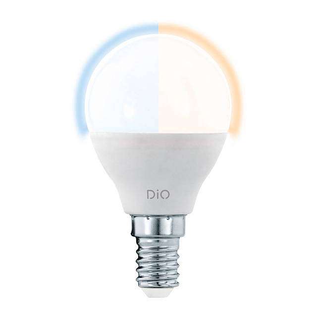 Светодиод. лампа P45 СCT с изм. тем-ры цвета с пультом ДУ, 5W(E14), пластик, опаловое стекло в Москве Светодиод. лампа P45 СCT с изм. тем-ры цвета с пультом ДУ, 5W(E14), пластик, опаловое стекло