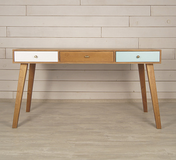 Рабочий стол "Aquarelle Birch" с тремя ящиками арт RE-36ETG