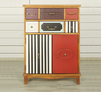 Вертикальный комод Gouache Birch (2 ящика) арт G20016ETG/1