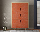 Большой комод с шестью дверками "Line" R20/red №3