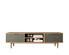 Комод "Line" с нишей низкий под TV R27/browngrey №0