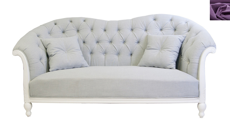 Французский диван для гостиниц Velina фиолетовый в Москве Французский диван для гостиниц Velina фиолетовый