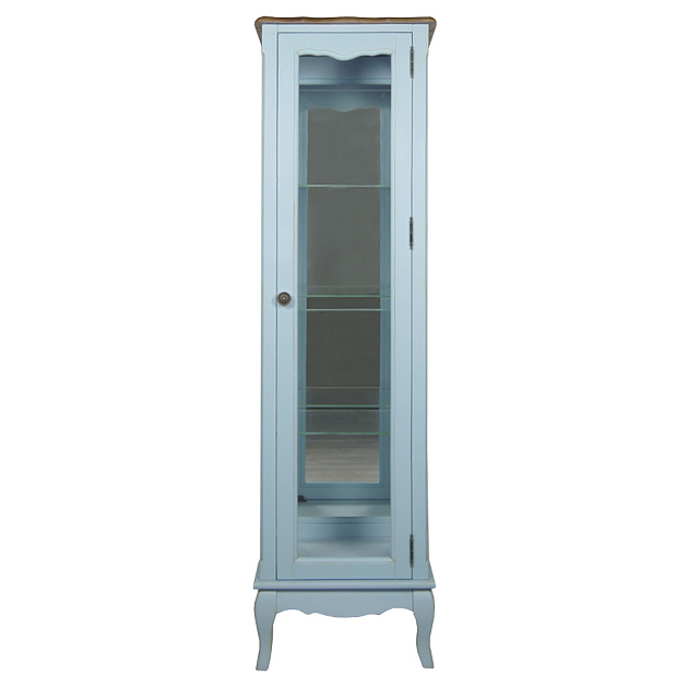 Шкаф "Leontina Blue" для посуды узкий/низкий арт ST9319B в Москве Шкаф "Leontina Blue" для посуды узкий/низкий арт ST9319B