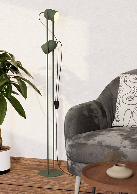 44137 Торшер TILSTON, 2X8W(E14), сталь, зеленый в Москве 44137 Торшер TILSTON, 2X8W(E14), сталь, зеленый
