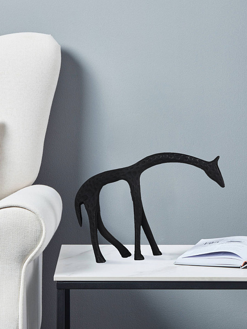 427032 Статуэтка Жираф SUZU, L165, B30, H115, алюминий, черный в Москве 427032 Статуэтка Жираф SUZU, L165, B30, H115, алюминий, черный