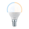 Светодиод. лампа P45 СCT с изм. тем-ры цвета, 5W(E14), пластик, опаловое стекло