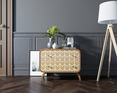 Комод "Ellipse Print" с двумя ящиками принт 1 арт EL02/print_1