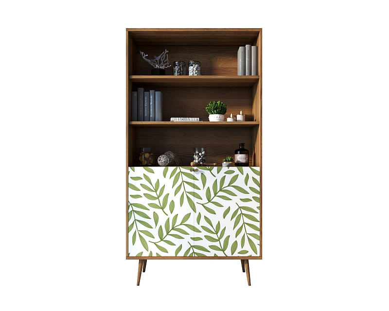 Стеллаж с дверками "Berber" принт 28 арт BB26/Print_28