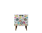Тумбочка "Berber" с двумя ящиками 3 принт арт BB03/Print_03, разноцветная №2
