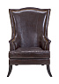 Кожаное кресло каминное Chester Brown
