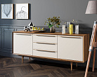 Комод "Bruni white" с тремя ящиками и дверками арт BR-03WH №2