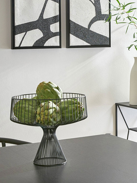 427072 Чаша декоративная UEDA, H250, ?300, сталь, черный в Москве 427072 Чаша декоративная UEDA, H250, ?300, сталь, черный