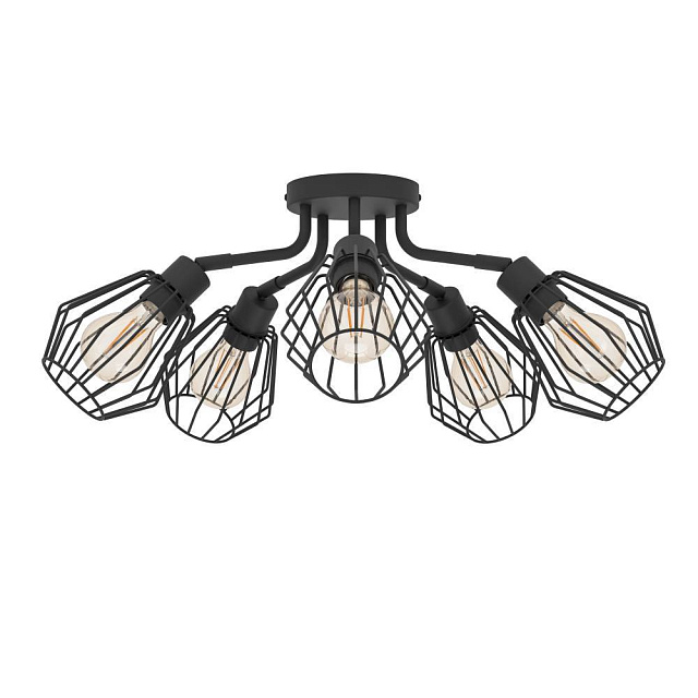 31532 Люстра TARBES, 5x60W(E27), сталь, черный в Москве 31532 Люстра TARBES, 5x60W(E27), сталь, черный