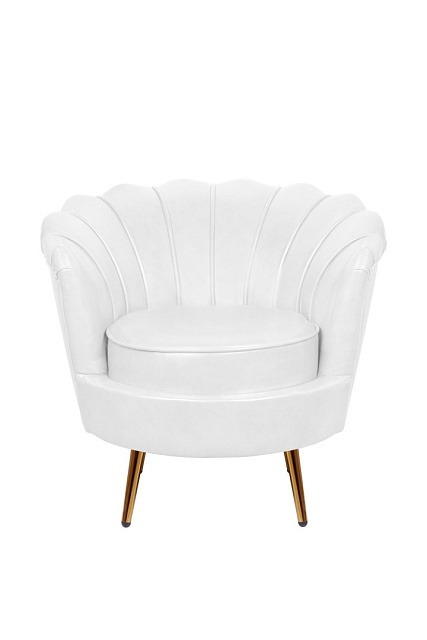 Низкое кресло ракушка Pearl White в Москве Низкое кресло ракушка Pearl White