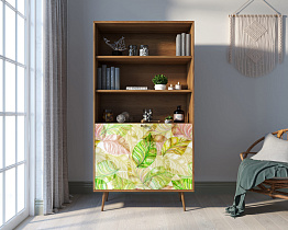 Стеллаж с дверками "Berber" принт 29 арт BB26/Print_29