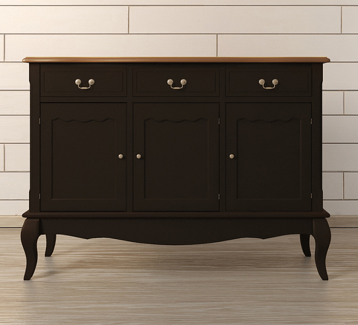 Комод "Leontina Black" (3 ящика и 3 двери) арт ST9344BLK в Москве Комод "Leontina Black" (3 ящика и 3 двери) арт ST9344BLK