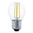 Светодиодная лампа филаментная G45, 4W (E27), 2700K, 350lm, прозрачный №0
