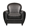 Кожаное кресло черное Flog №0