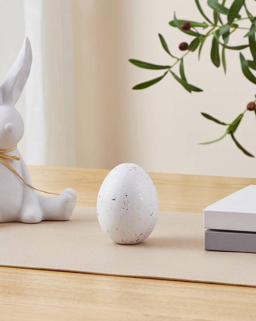 427926 Фигурка Яйцо LANDJUT ?70, H95 керамика, белый, золотой в Москве 427926 Фигурка Яйцо LANDJUT ?70, H95 керамика, белый, золотой