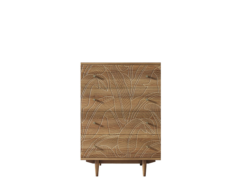 Комод "Boho" на 4 ящика джангл арт BH10