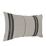 420115 Подушка декоративная BETAMPONA, L600, B350, наволочка: 50% лён, 50% хлопок, светло-серый, темно-коричневый  наполнитель: 100% полиэстер