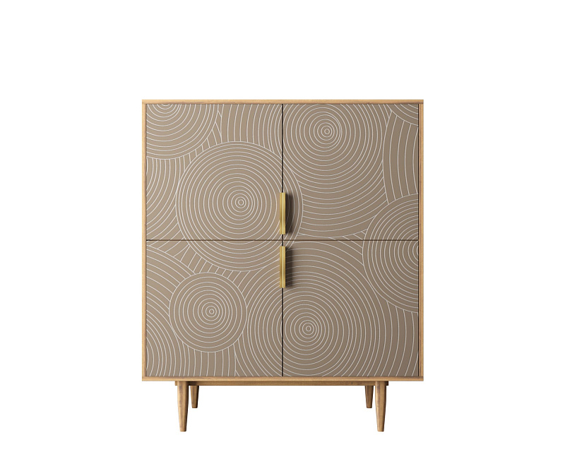 Большой комод с четырьмя дверками "Line" R19/beige в Москве Большой комод с четырьмя дверками "Line" R19/beige
