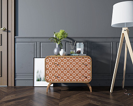 Комод "Ellipse Print" с двумя ящиками принт 3 арт EL02/print_3