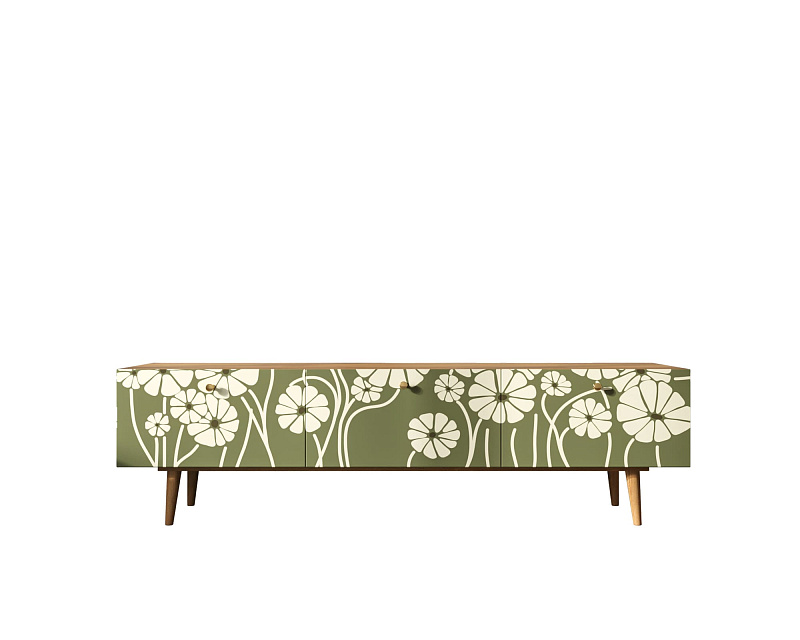 Комод "Berber" с ящиками низкий под TV арт BB19/Print_53