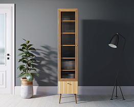 Буфет "Berber" одностворчатый с ящиком принт 43 арт BB48/Print_43