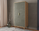 Шкаф малый двухстворчатый "Line" R24/browngrey №2
