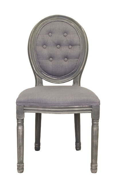 Дизайнерский обеденный стул модерн Volker Button Grey