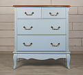 Голубой комод Leontina (4 ящика) арт ST9335B №0