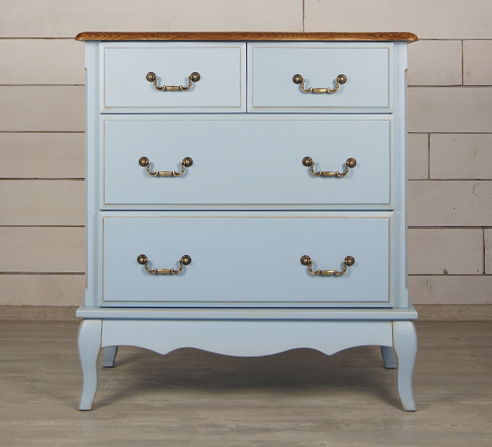 Голубой комод Leontina (4 ящика) арт ST9335B