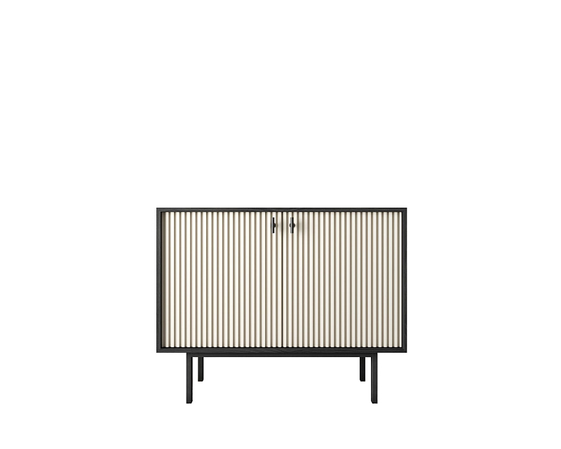 Комод с двумя дверками "Emerson" арт EM02/milky/L