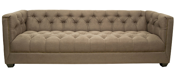 Прямой трехместный диван Orchest цвет коричневый