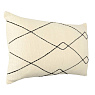 420042 Подушка декоративная CHEVERY, L600, B350, наволочка: 100% хлопок, кремовый, чёрный  наполнитель: 100% полиэстер