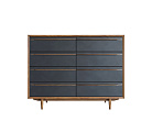 Комод "Bruni Black" на восемь ящиков арт BR06Black №1