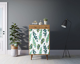 Комод "Berber" два ящика и дверки 44 принт арт BB46/Print_44