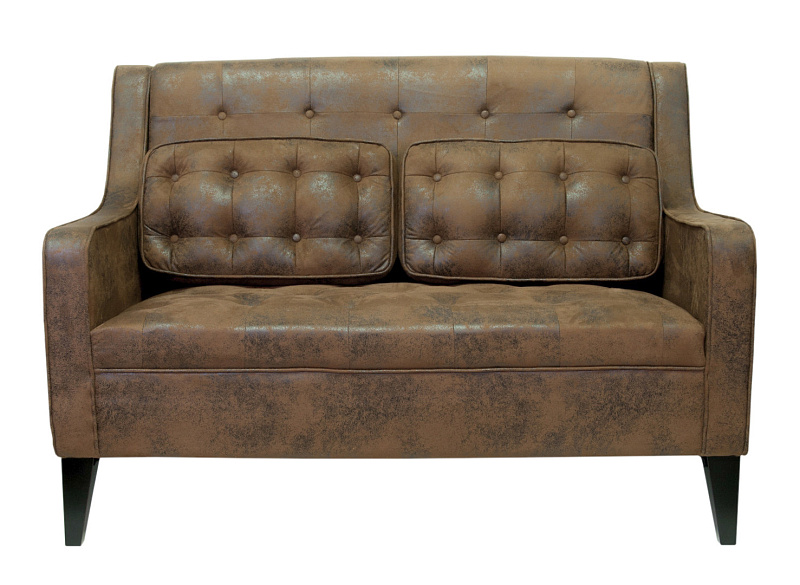 Дизайнерский двухместный диван Hublon коричневый в Москве Дизайнерский двухместный диван Hublon коричневый