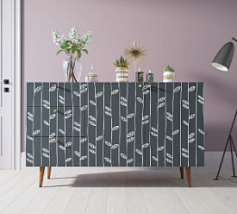 Комод "Berber" с двумя дверками и ящиками принт 18 арт BB17/Print_18