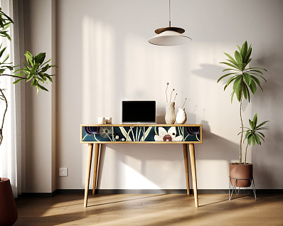 Стол рабочий "Berber" малый арт BB32/Print_54