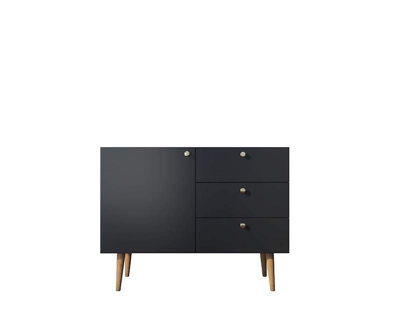 Комод "Berber" три ящика и дверка 33 принт арт BB34/Print_33