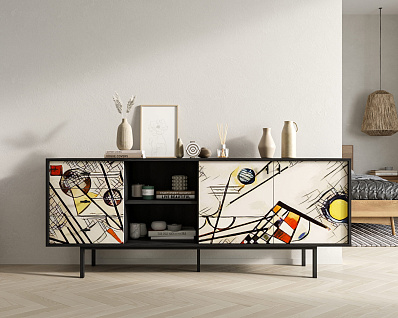 Комод с дверками и нишей "Emerson" by Kandinsky арт EM15/Print_01