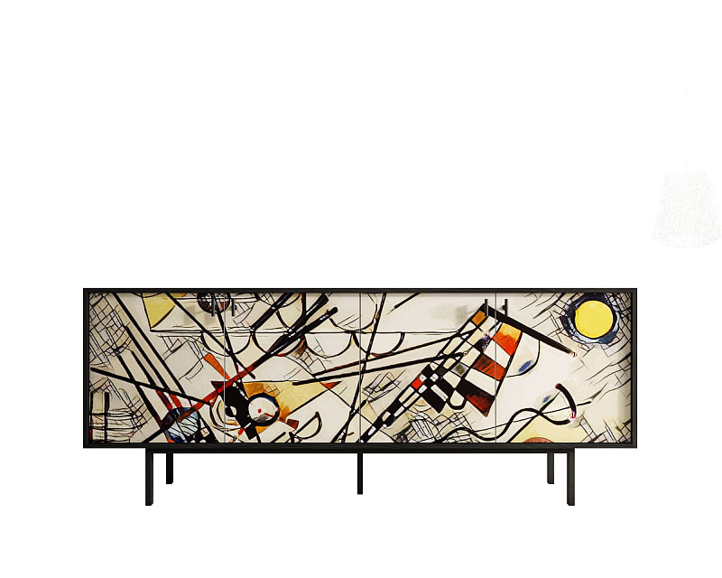 Комод с четыремя дверками "Emerson" by Kandinsky арт EM01/Print_01