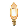 Лампа светодиодная филаментная диммируемая " Свеча" , 4W (E14), L98, 1700K, 320lm, золотая
