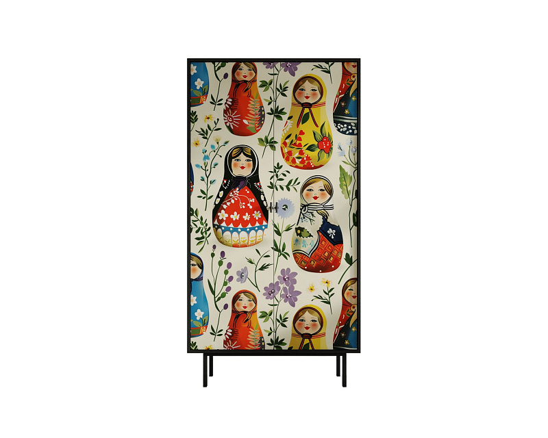 Шкаф двухдверный "Emerson" Матрешки арт EM091/Art04 в Москве Шкаф двухдверный "Emerson" Матрешки арт EM091/Art04