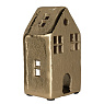 427602 Фигурка декоративная домик BELDERRIG, H140, L80, B60, золотой