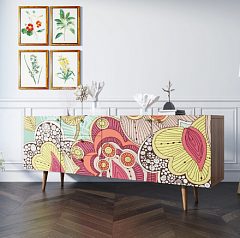 Комод "Berber" удлиненный 6 принт арт BB11/Print_06